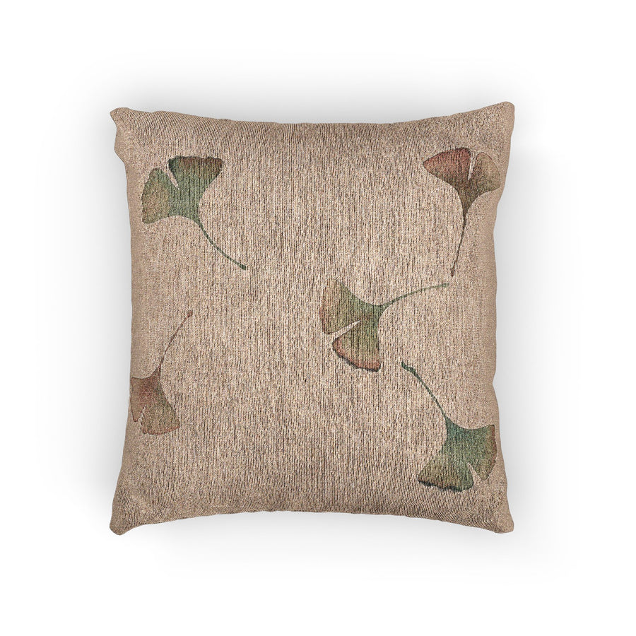 Ginkgo Woven Cushion, Warm Clay