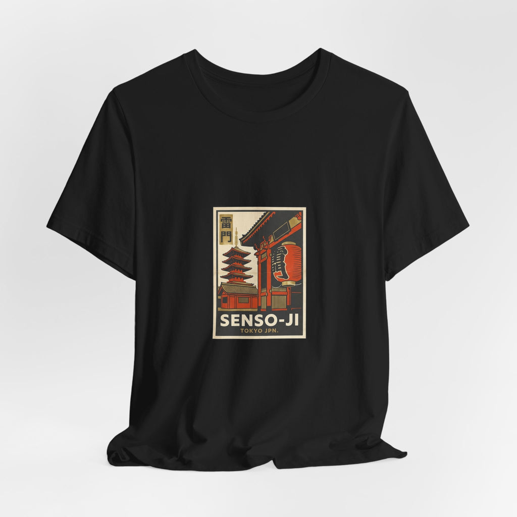 Senso-ji Tee — Vintage Japanese Travel Poster Graphic T-Shirt | Calm & Oak