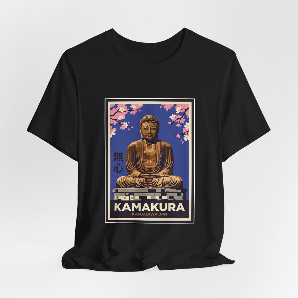 Kamakura Tee — Vintage Japanese Travel Poster Graphic T-Shirt | Calm & Oak