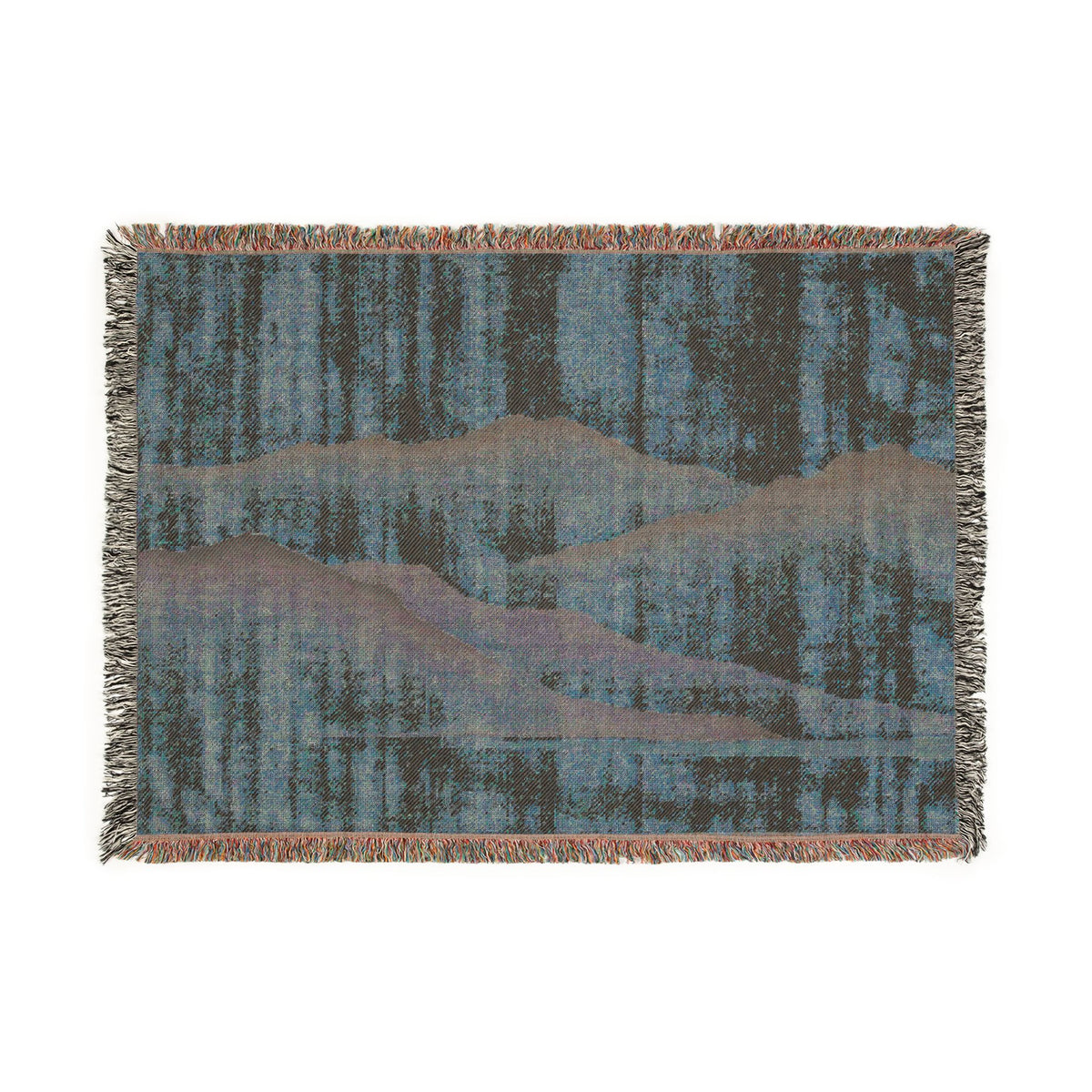 Misty Mountains Woven Throw, Warm Clay
