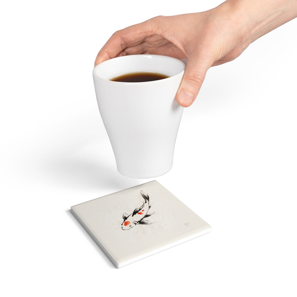 Koi Ceramic Coaster