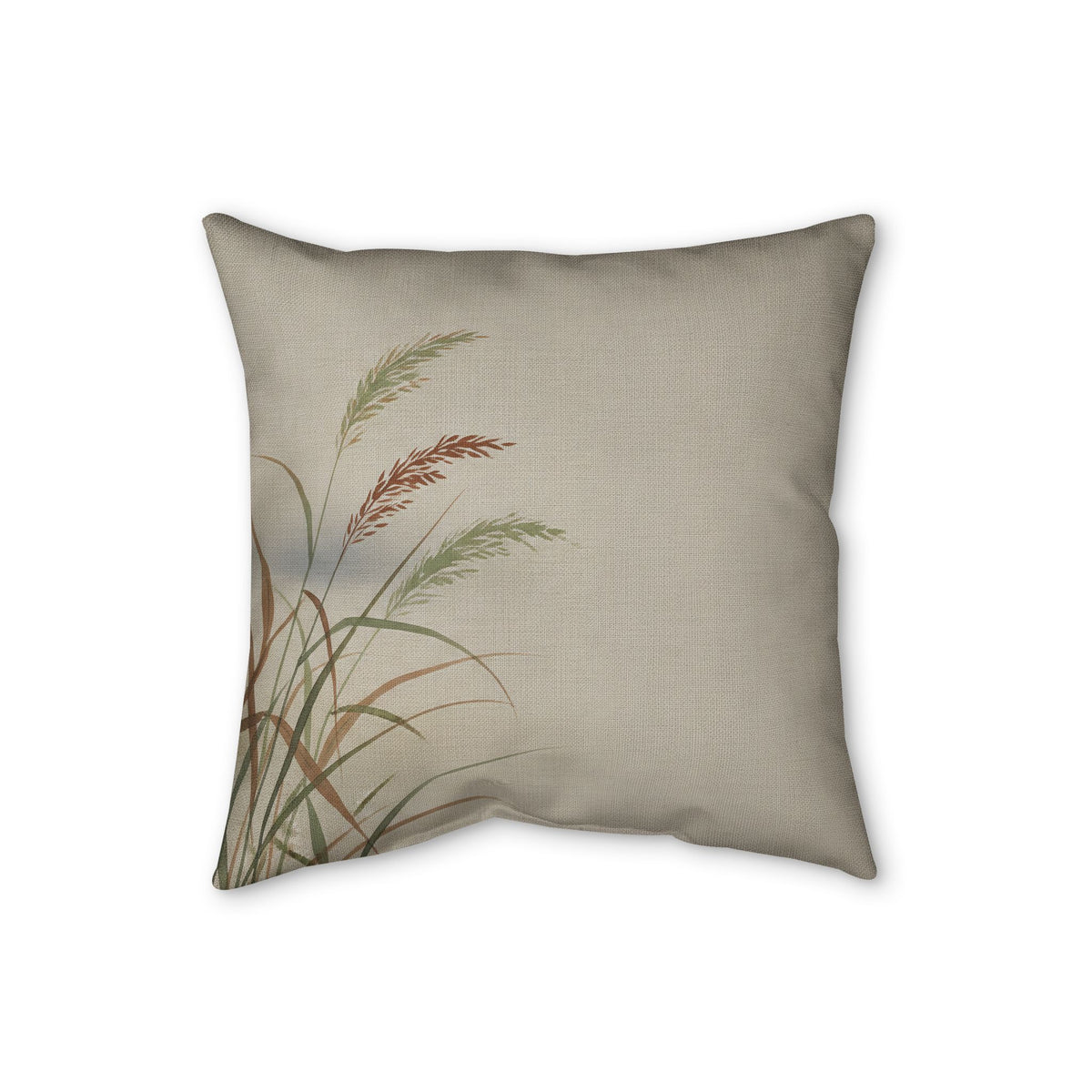 Wild Grasses Cushion, Natural Linen
