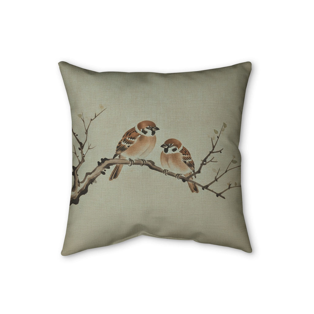 Sparrows Cushion, Soft Sage