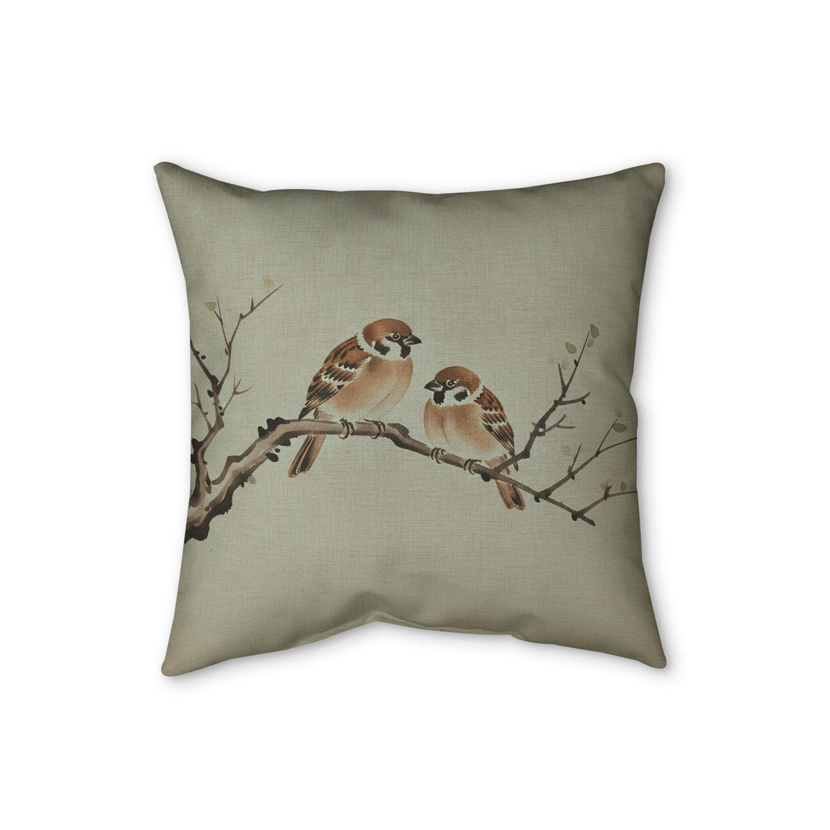 Sparrows Cushion, Soft Sage