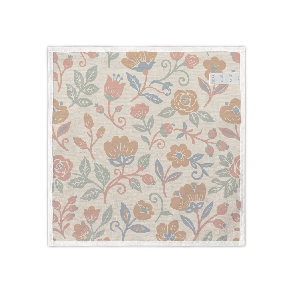 Nordic Folk Cloth Napkins, Set of 4