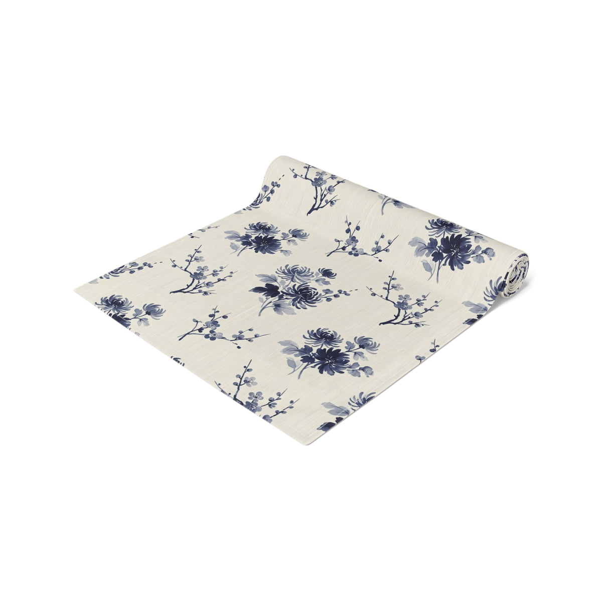 Indigo Bloom Table Runner