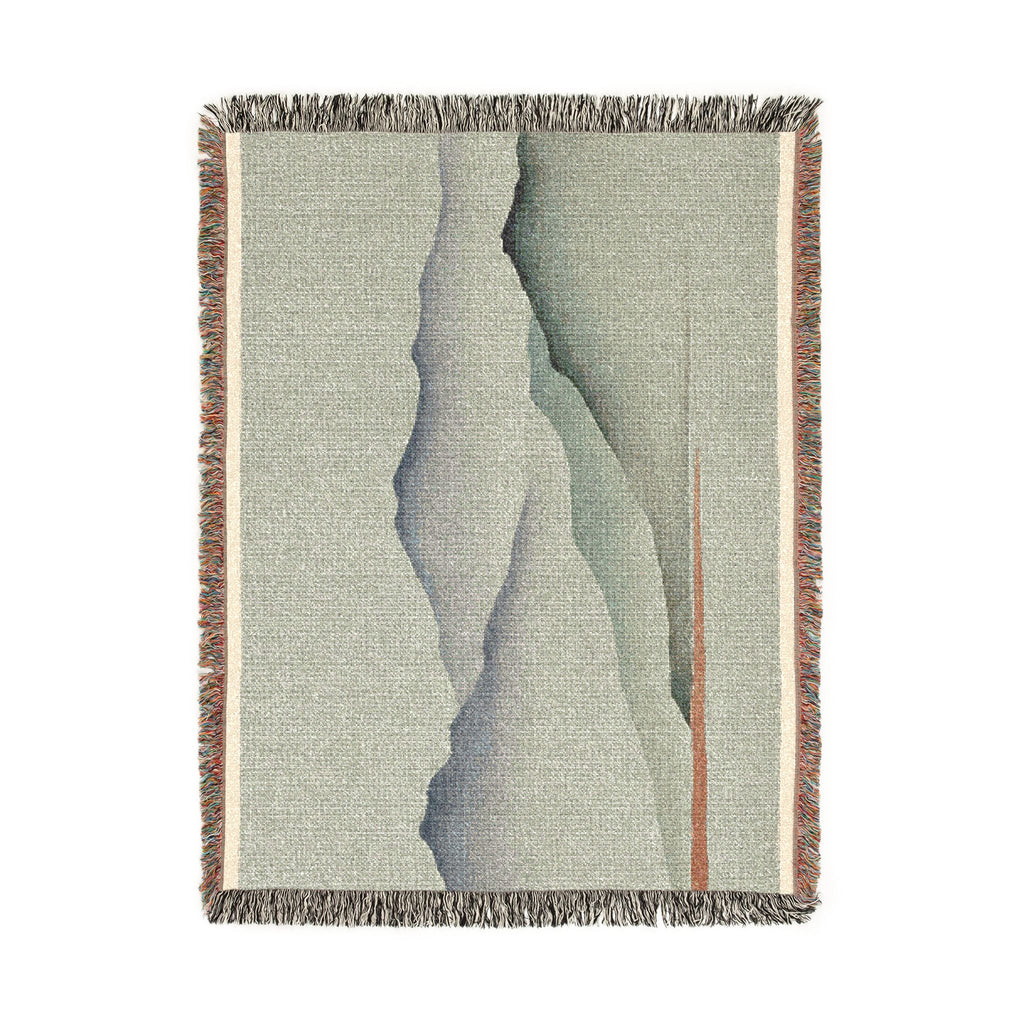 Misty Mountains Woven Throw, Soft Sage
