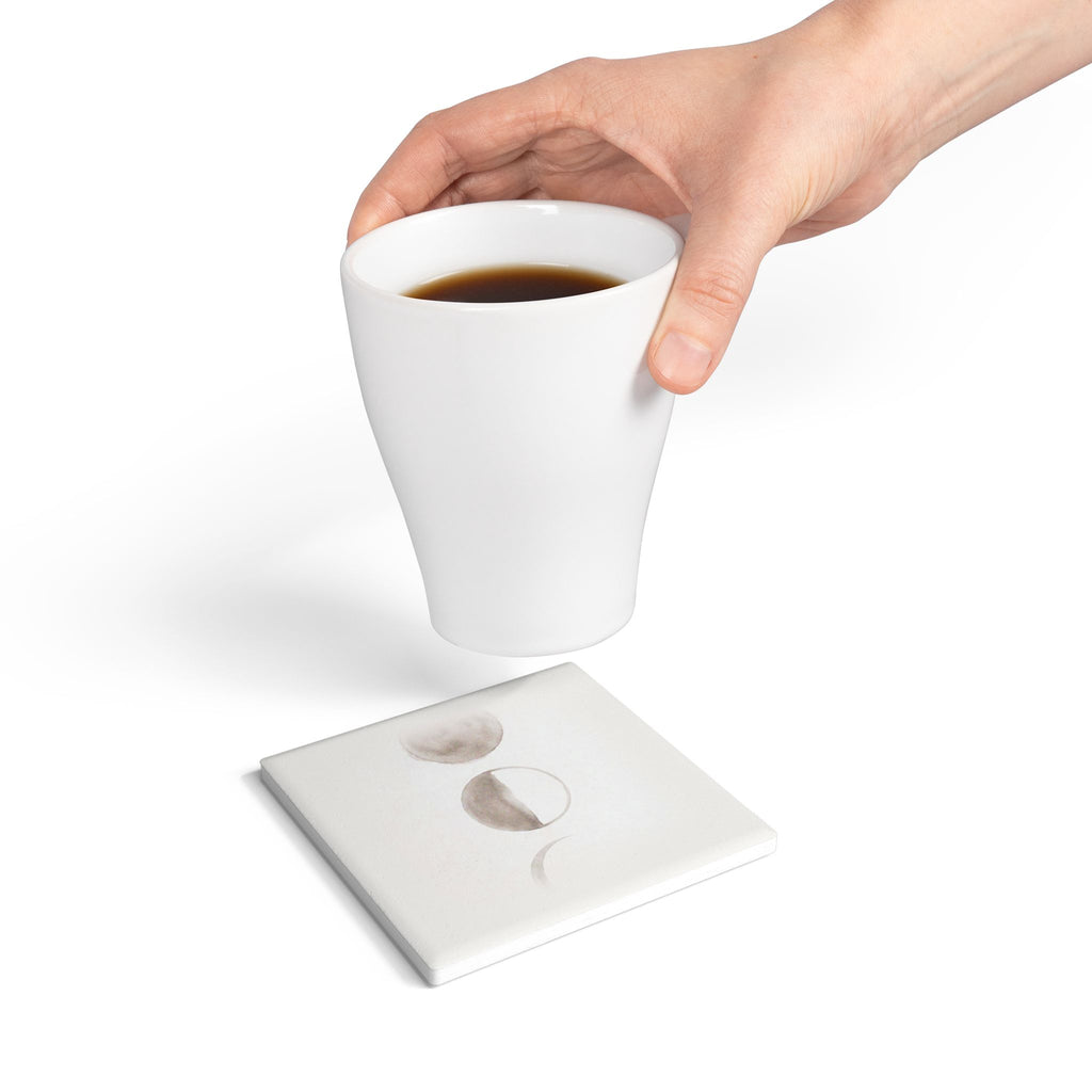 Moon Cycle Ceramic Coaster