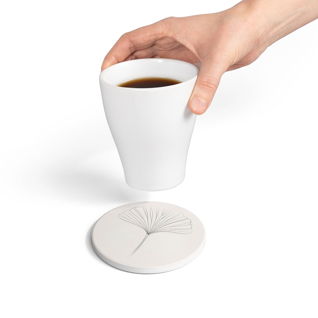 Ginkgo Ceramic Coaster