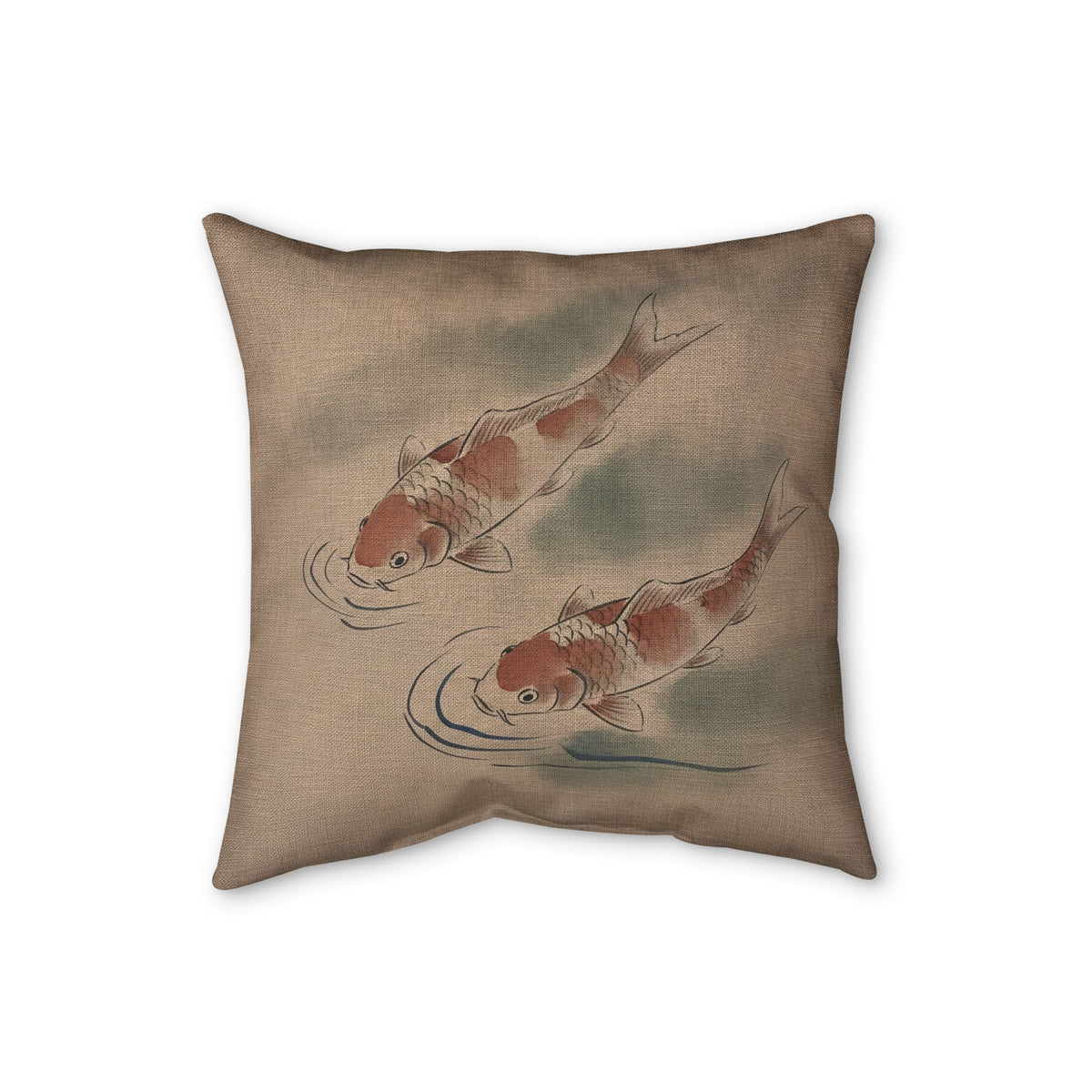 Koi Cushion, Warm Clay