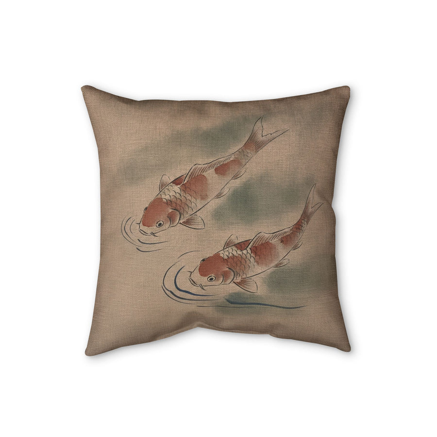 Koi Cushion, Warm Clay