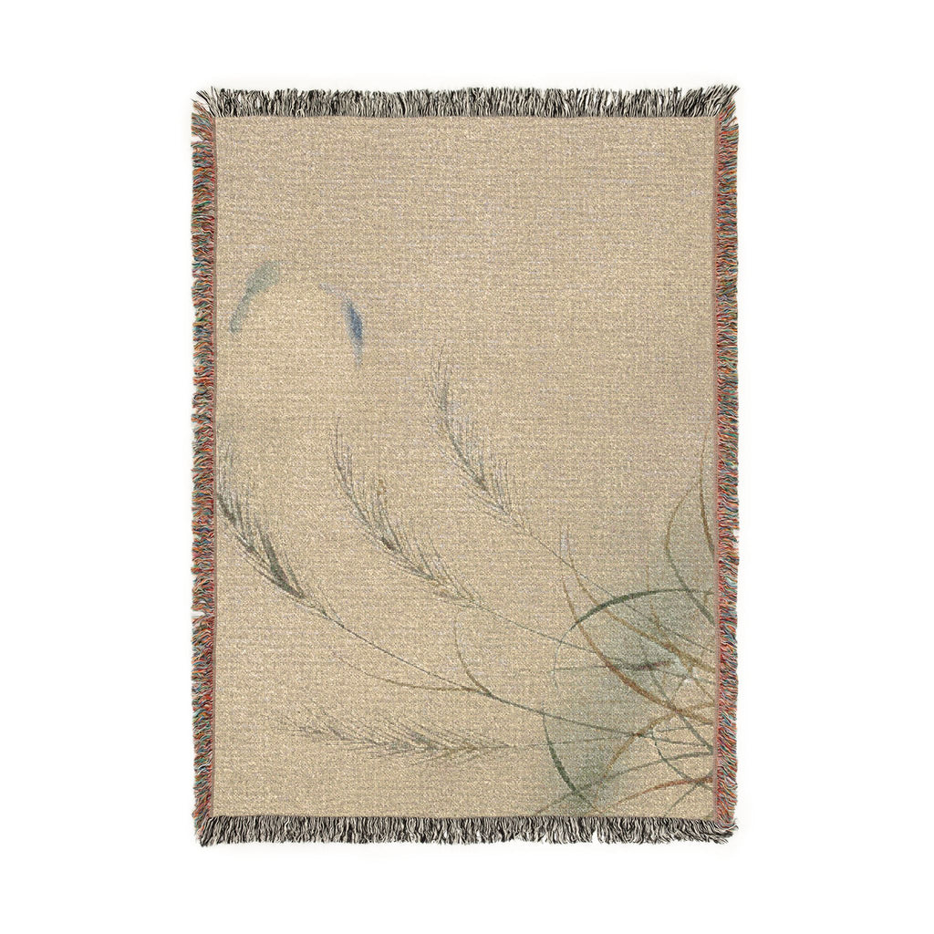 Susuki & Moon Woven Throw, Natural Linen