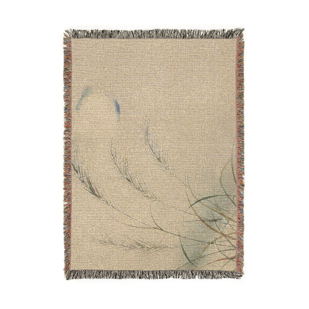 Susuki & Moon Woven Throw, Natural Linen