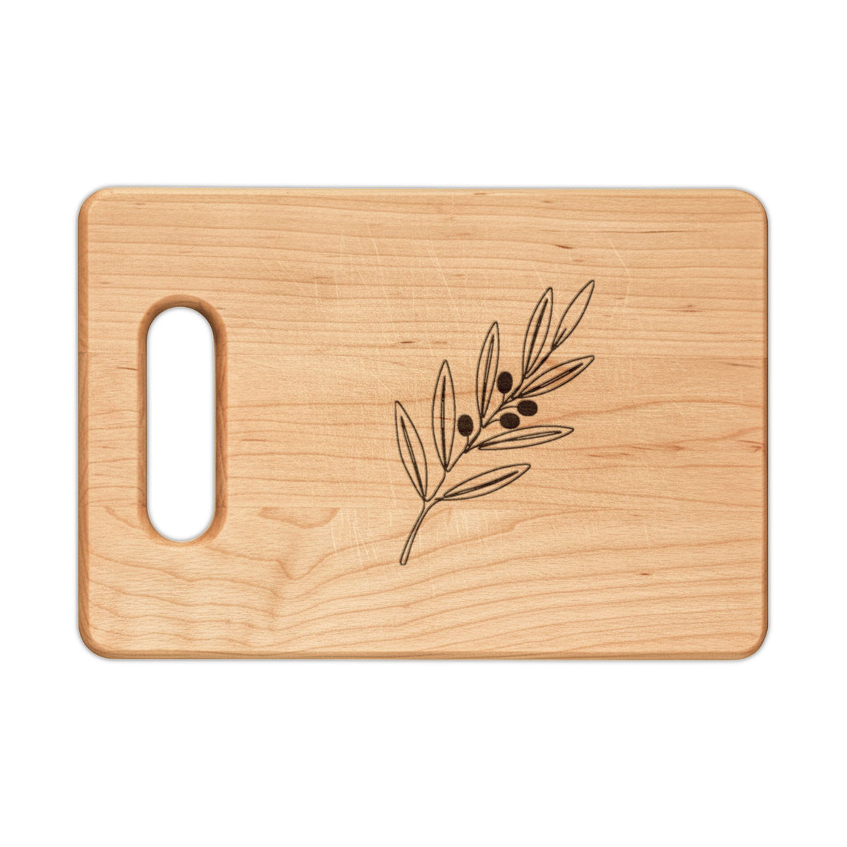 Olive Branch Engraved Wooden Board — engraved hardwood board by Calm & Oak