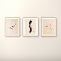 Calm Waters Japandi gallery wall set of three
