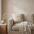 Bamboo Cushion, Natural Linen — styled 1