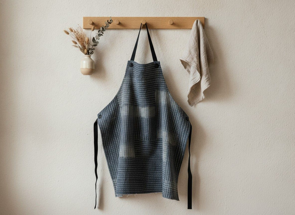 Boro & Sashiko Apron — styled 1