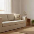 Crane Woven Cushion, Natural Linen — styled 1