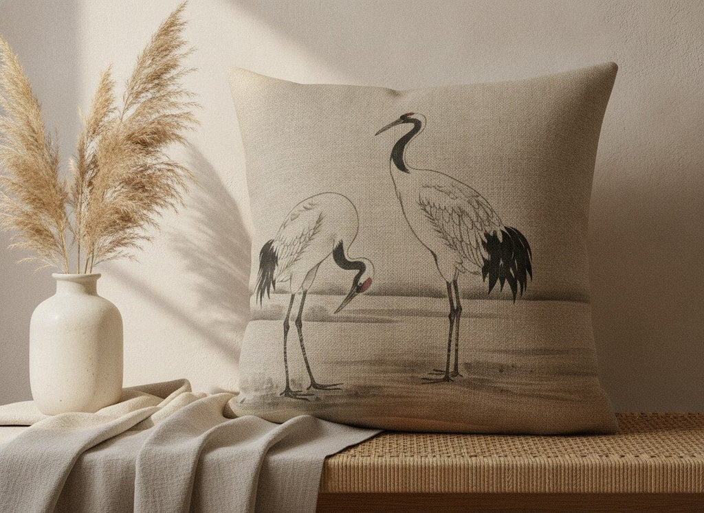 Cranes Lumbar & Euro Cushion — styled 2