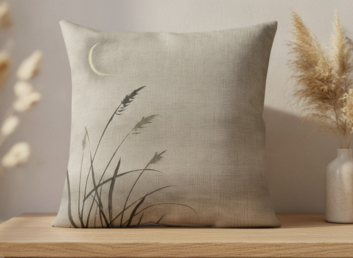 Crescent Moon Lumbar & Euro Cushion — styled 2