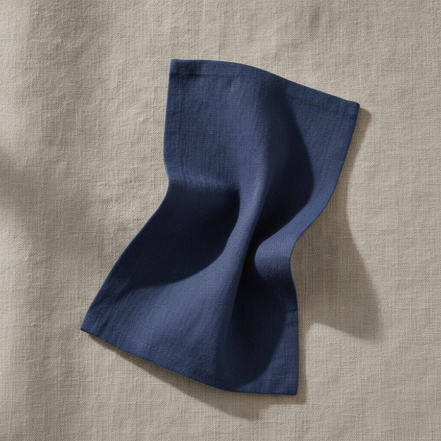Indigo Bloom Cloth Napkin — styled 1