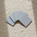 Indigo Bloom Coasters, Set of 4 — styled 1