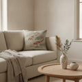 Koi Cushion, Natural Linen — styled 1