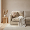 Koi Cushion, Warm Clay — styled 1