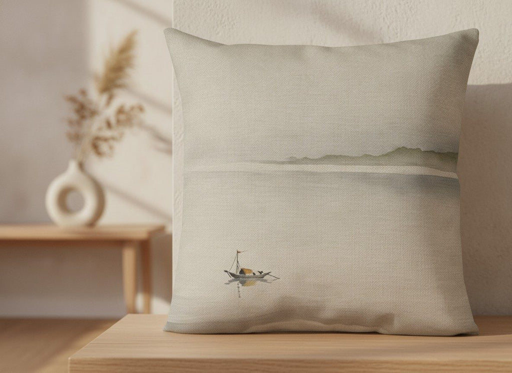 Lone Boat Lumbar & Euro Cushion — styled 2