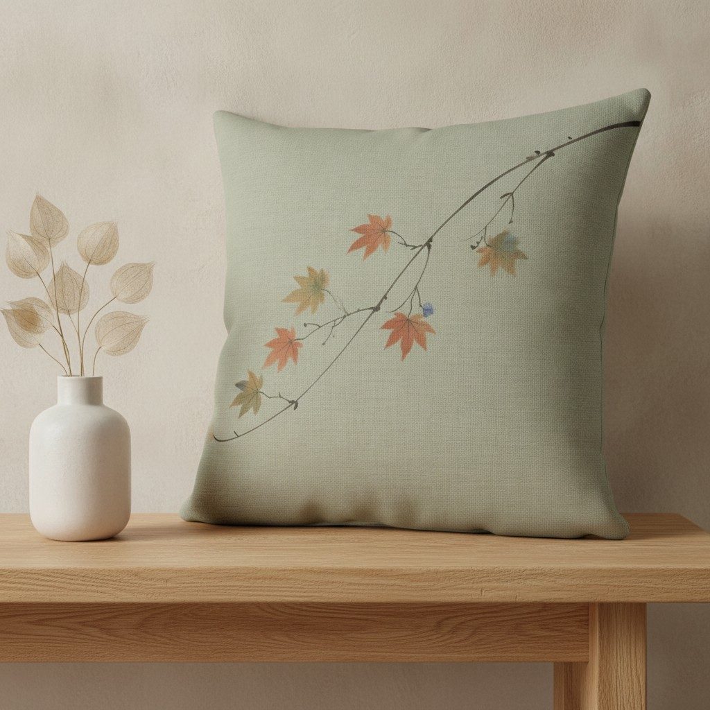 Maple Cushion, Soft Sage — styled 2