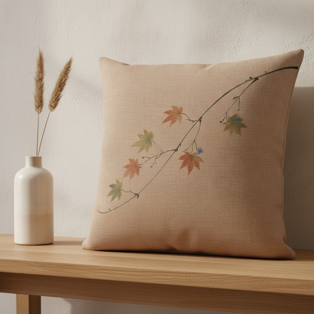 Maple Cushion, Warm Clay — styled 2