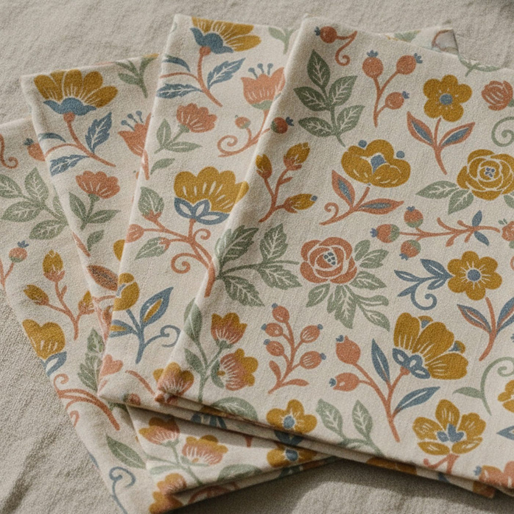 Nordic Folk Cloth Napkins, Set of 4 — styled 1