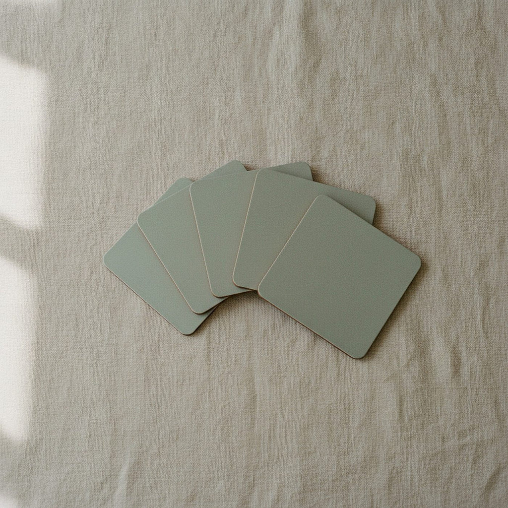 Nordic Folk Coasters, Set of 4 — styled 1