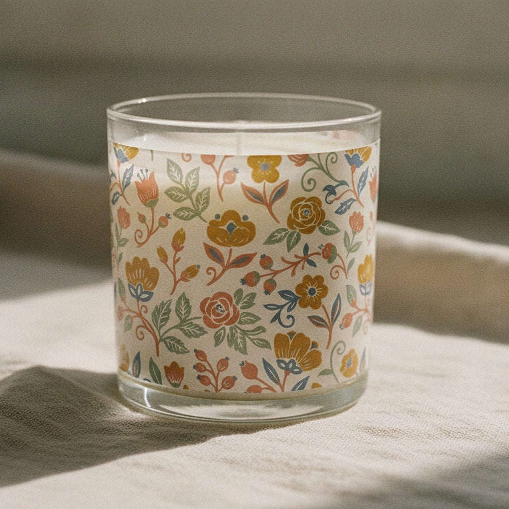 Nordic Folk Scented Candle — styled 1