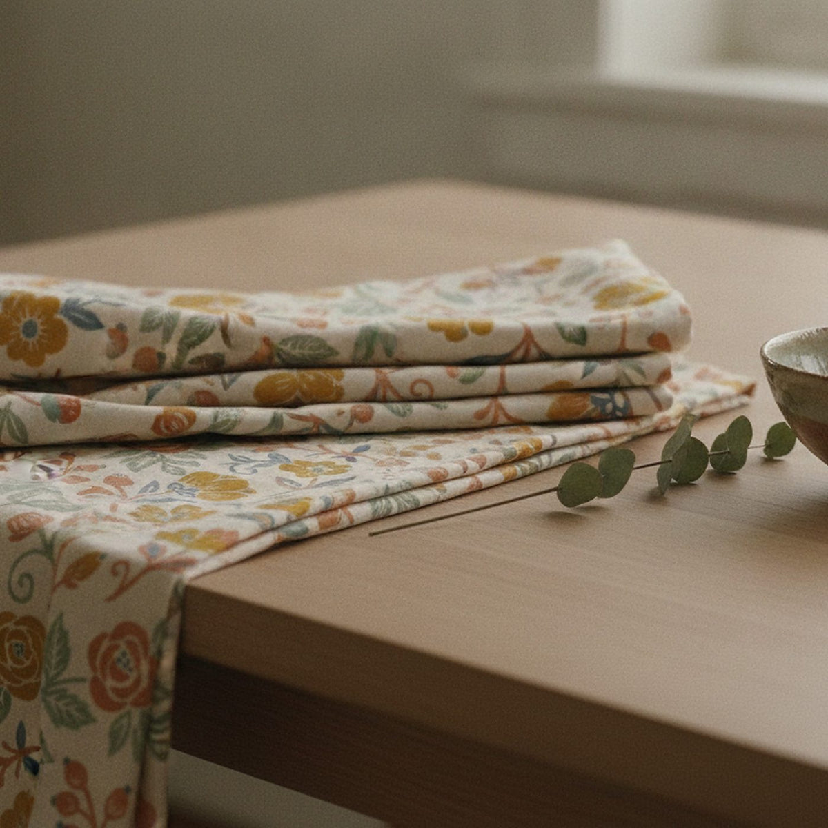 Nordic Folk Table Runner — styled 2