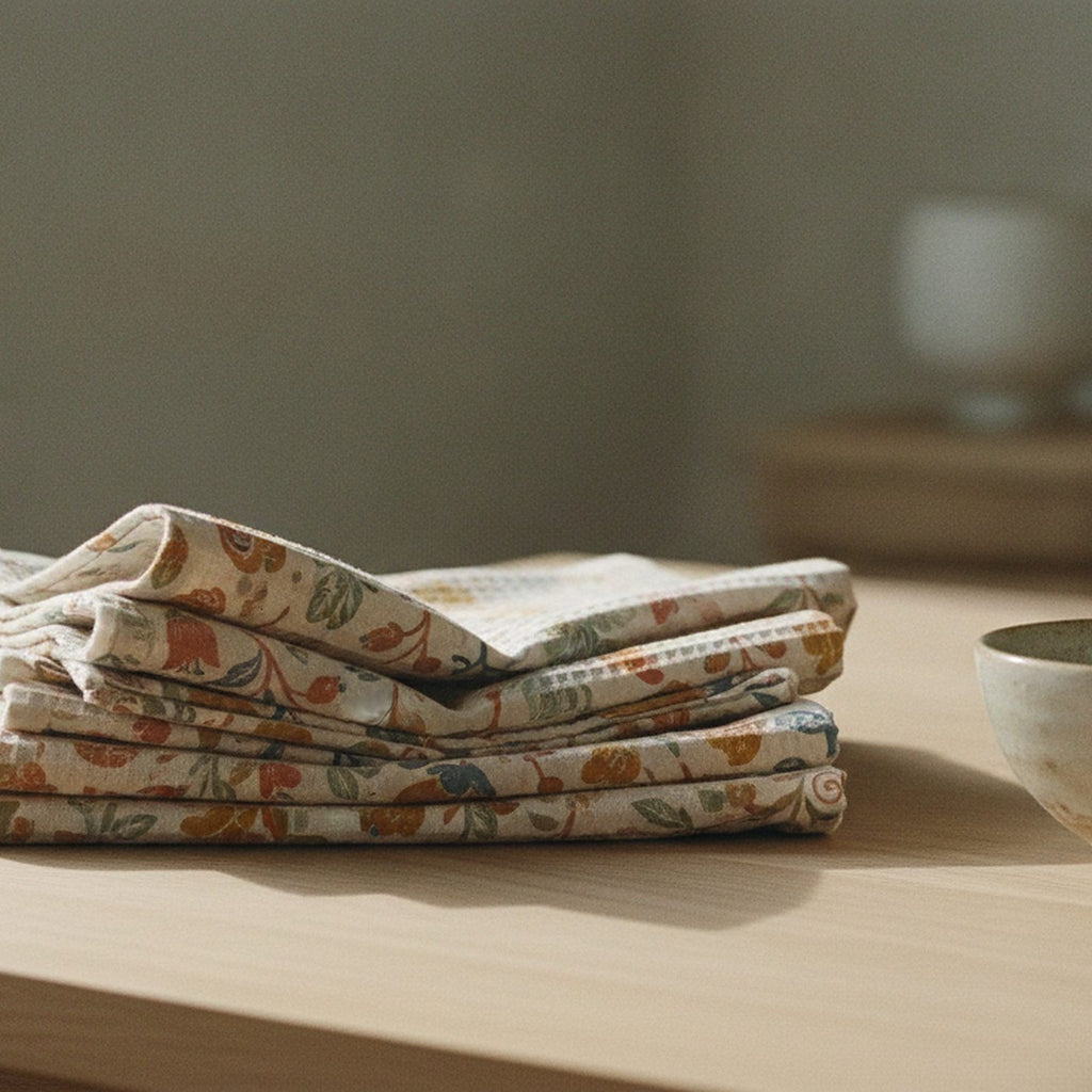 Nordic Folk Tea Towel — styled 2