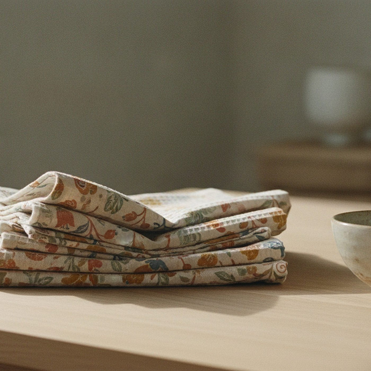 Nordic Folk Tea Towel — styled 2