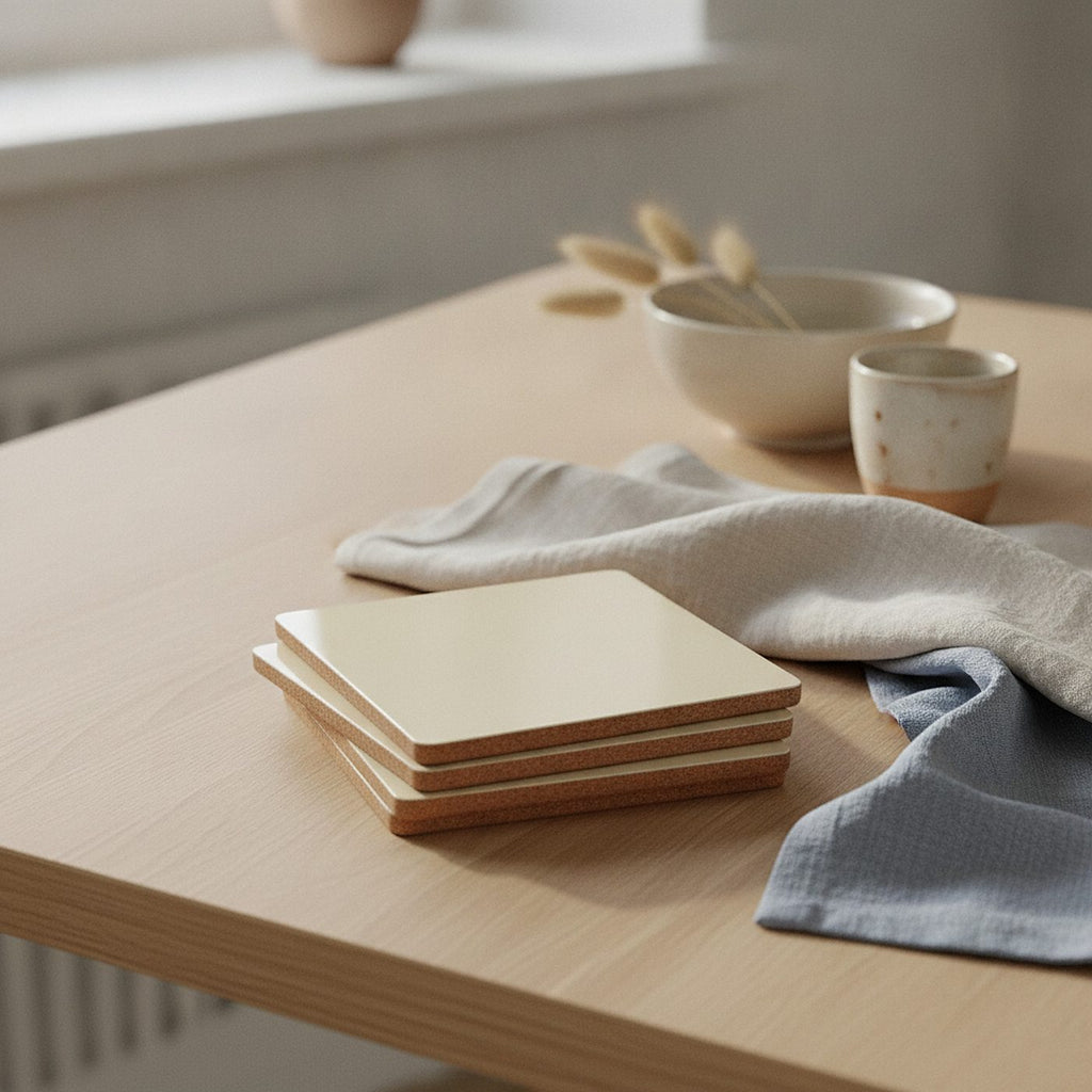 Olive Grove Coasters, Set of 4 — styled 2