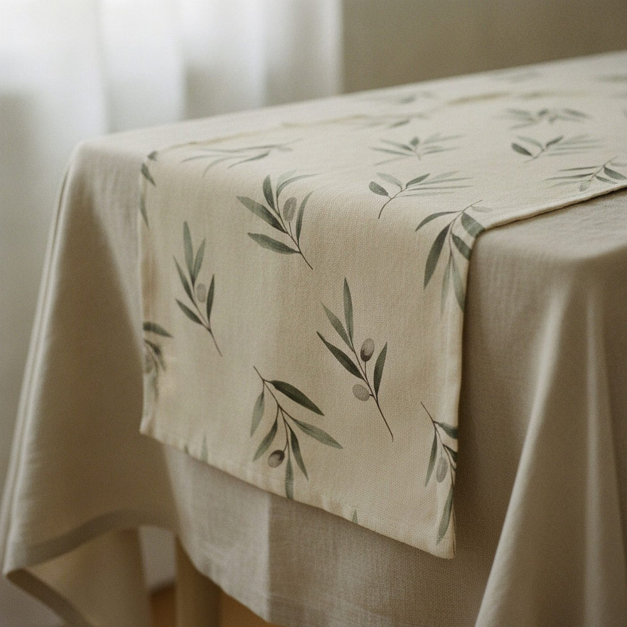Olive Grove Table Runner — styled 1