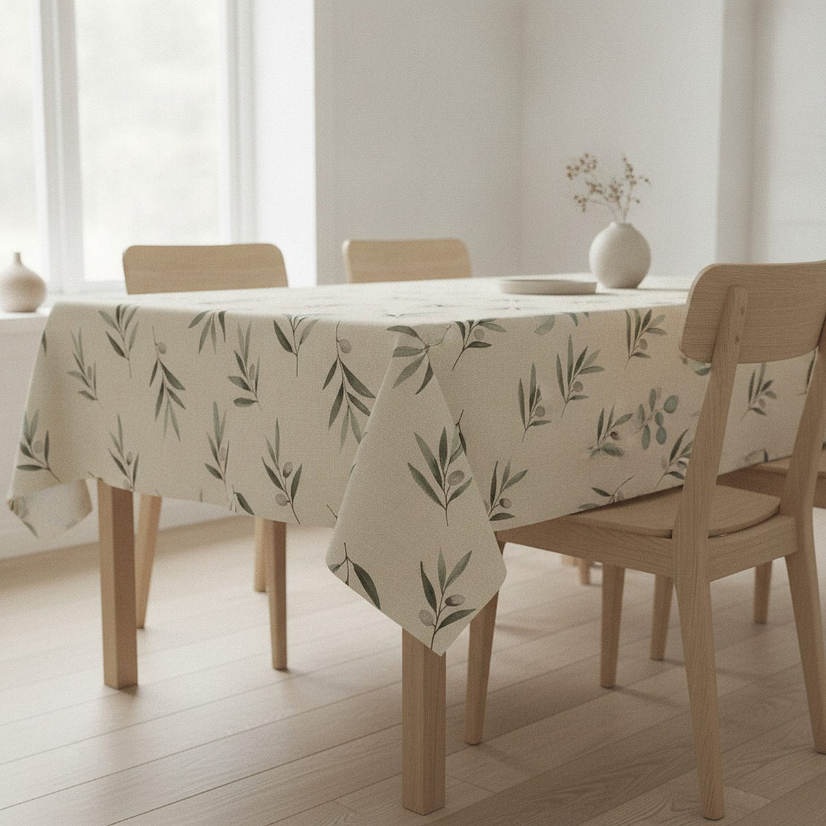 Olive Grove Tablecloth — styled 2