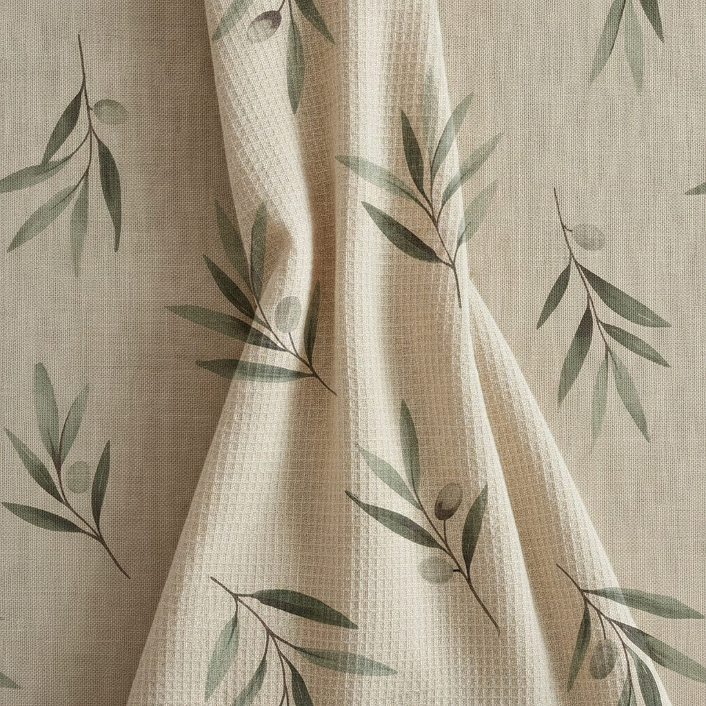 Olive Grove Tea Towel — styled 1
