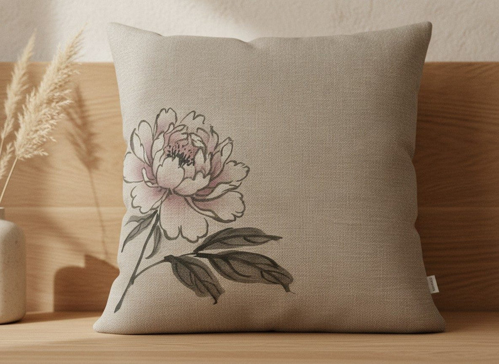 Peony Lumbar & Euro Cushion — styled 2