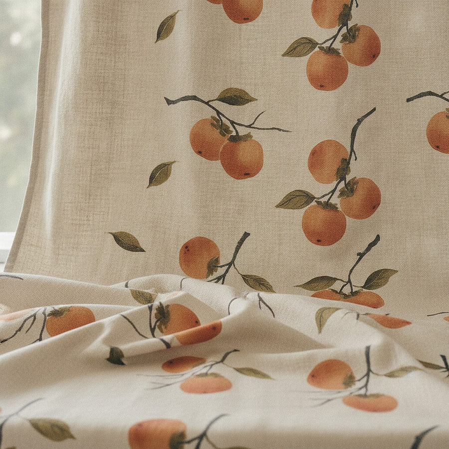 Persimmon Cloth Napkins, Set of 4 — styled, 1
