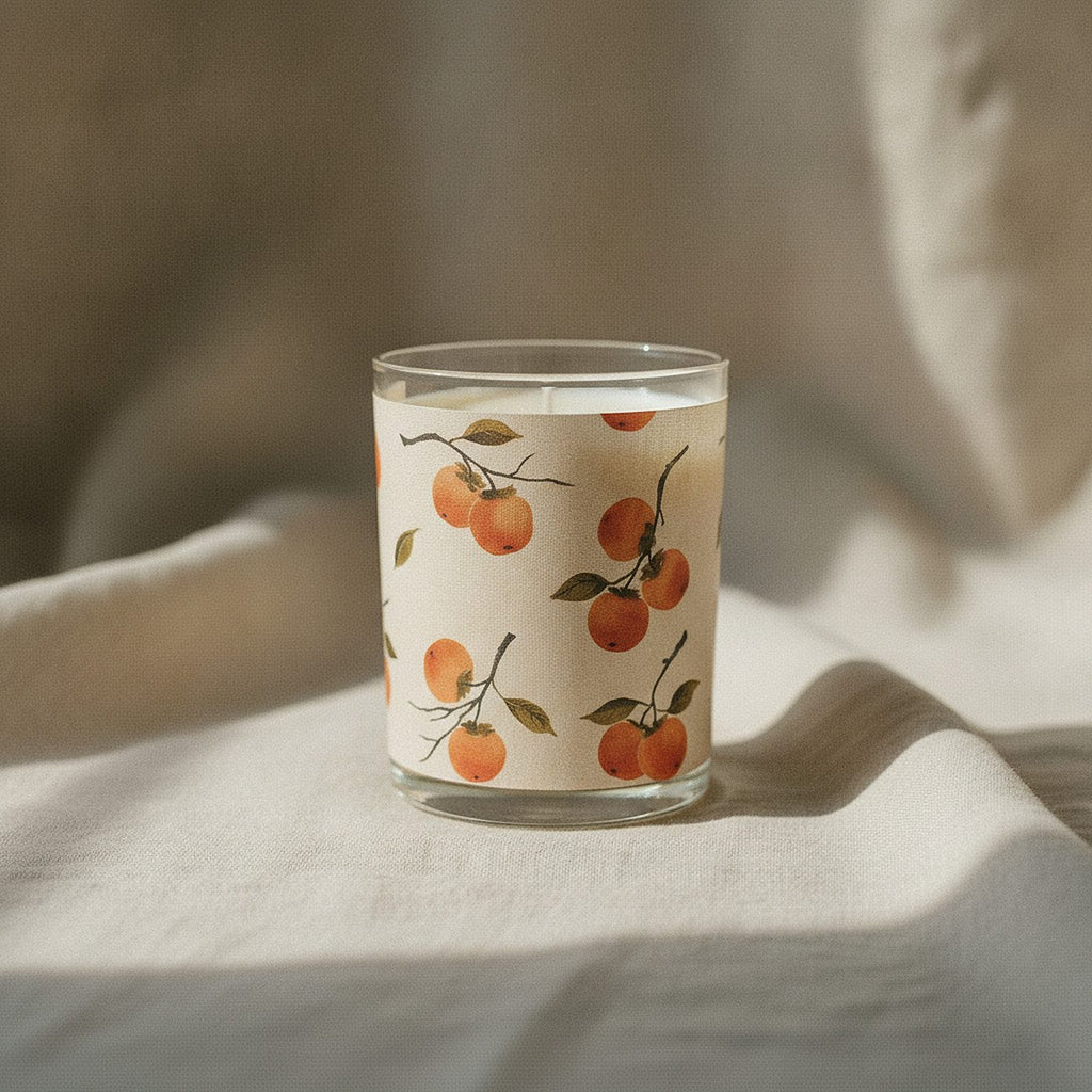 Persimmon Scented Candle — styled, 1