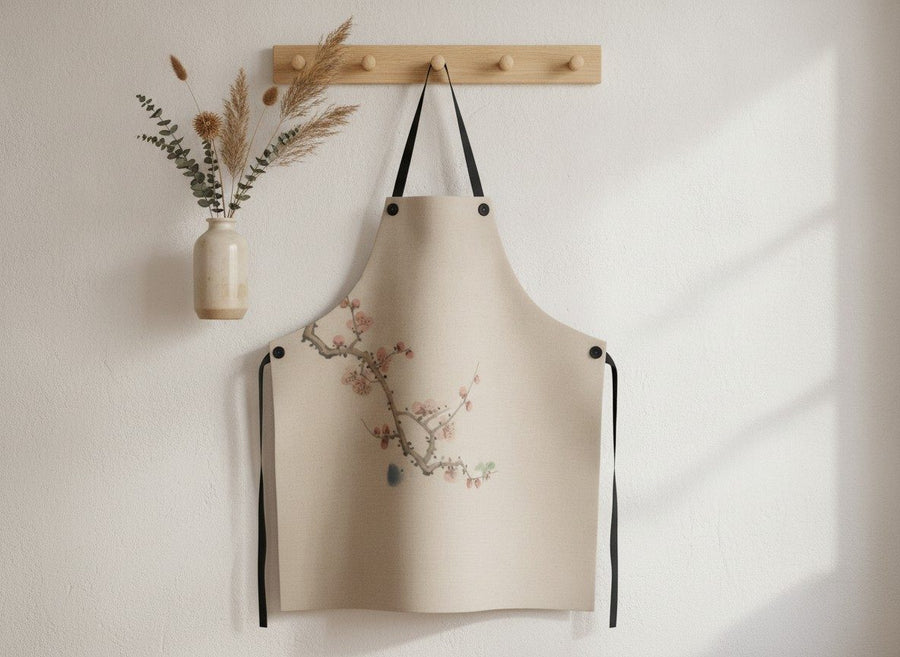 Plum Blossom Apron — styled 1