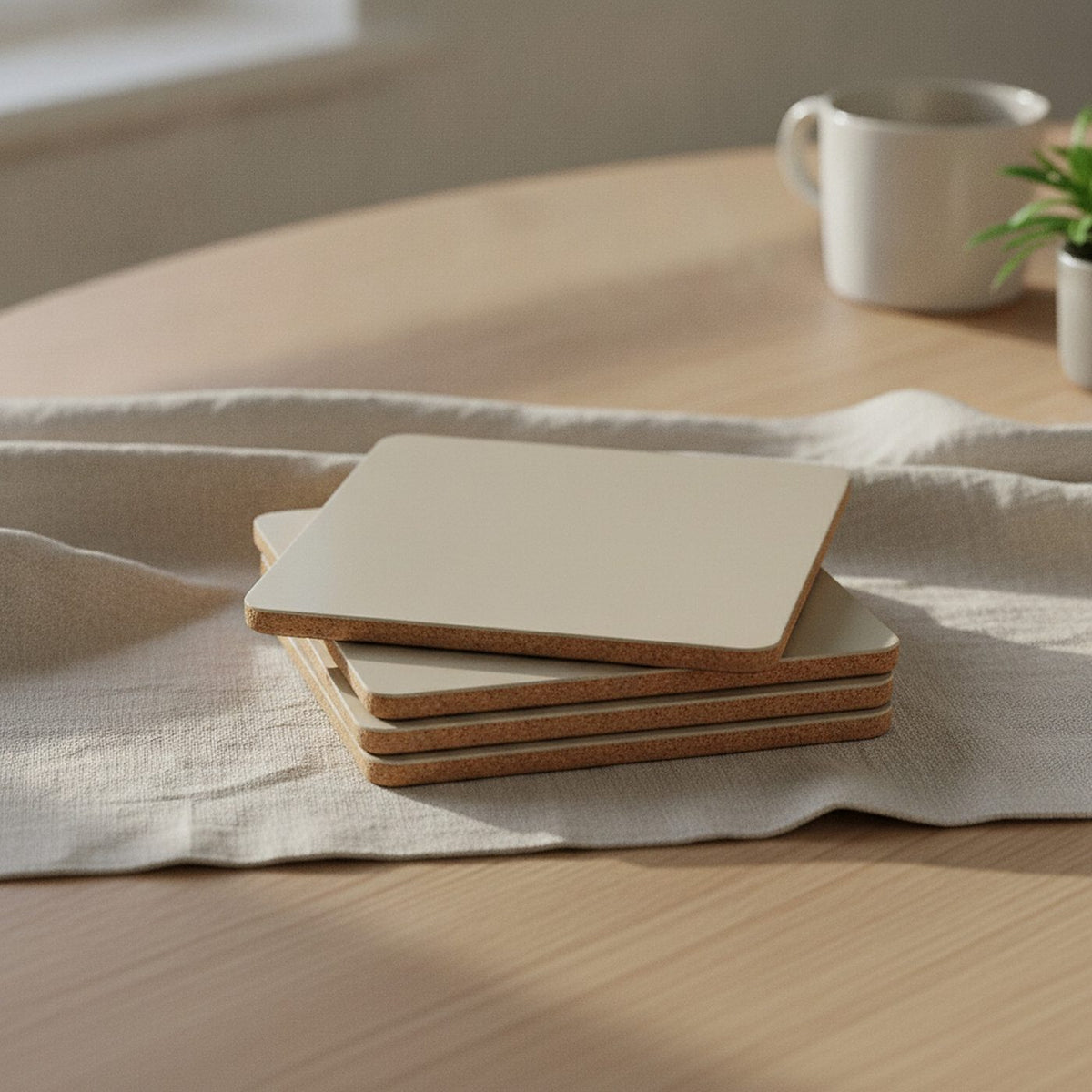 Sumi Coasters, Set of 4 — styled, 2