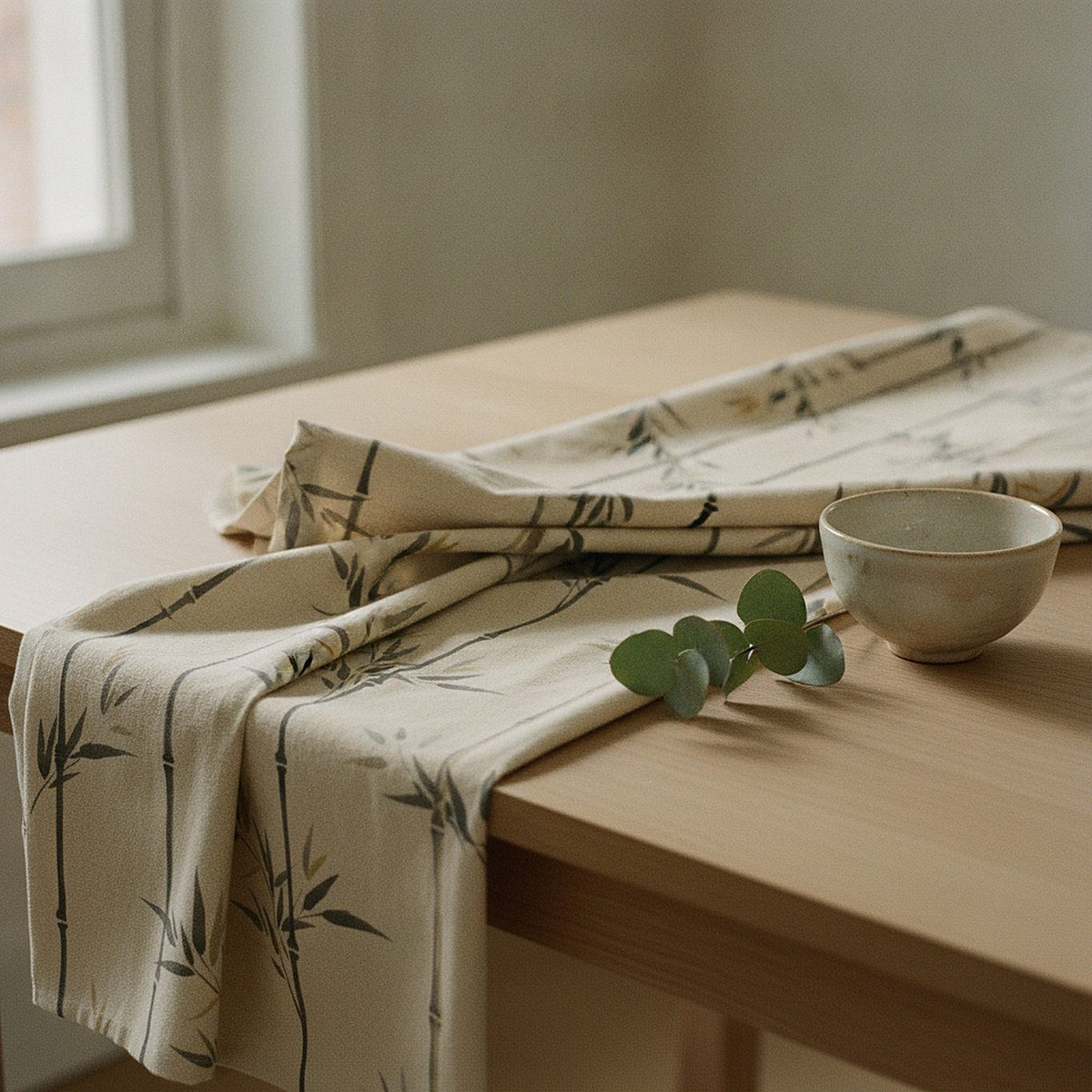 Sumi Table Runner — styled 2