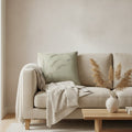 Susuki & Moon Cushion, Soft Sage — styled 1