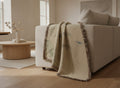 Susuki & Moon Woven Throw, Warm Clay — styled 1