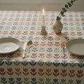 Tulip Market Tablecloth — styled 1